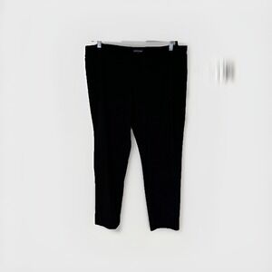 Eileen Fisher Womens Pants Black Pull On  XL Viscose Blend Stretch Tapered